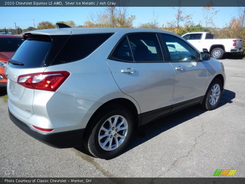 Silver Ice Metallic / Ash Gray 2020 Chevrolet Equinox LS AWD