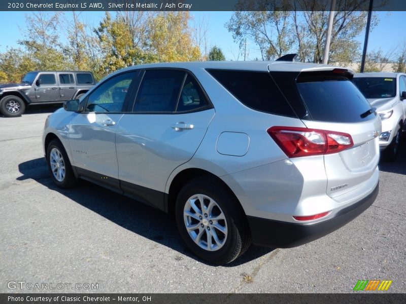 Silver Ice Metallic / Ash Gray 2020 Chevrolet Equinox LS AWD