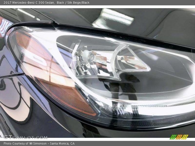 Black / Silk Beige/Black 2017 Mercedes-Benz C 300 Sedan