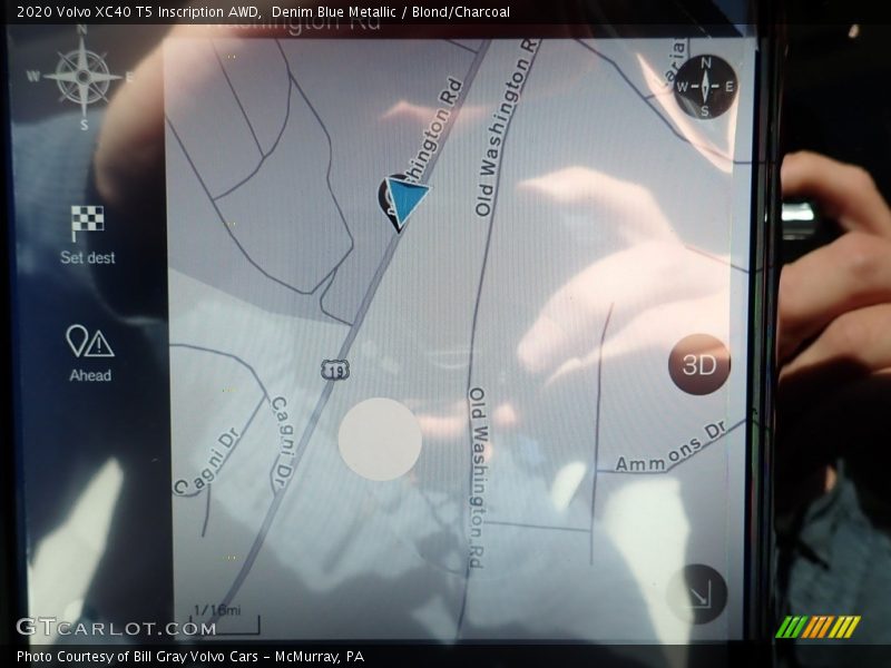 Denim Blue Metallic / Blond/Charcoal 2020 Volvo XC40 T5 Inscription AWD