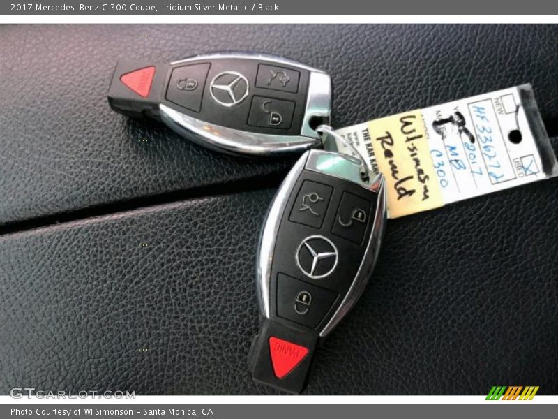Iridium Silver Metallic / Black 2017 Mercedes-Benz C 300 Coupe
