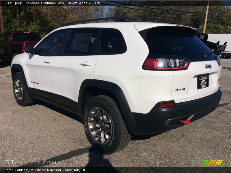 Bright White / Black 2020 Jeep Cherokee Trailhawk 4x4
