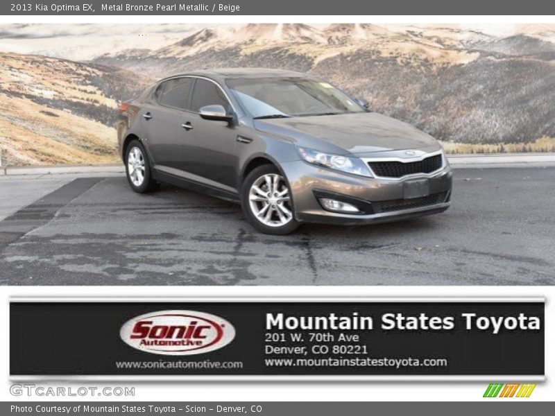 Metal Bronze Pearl Metallic / Beige 2013 Kia Optima EX