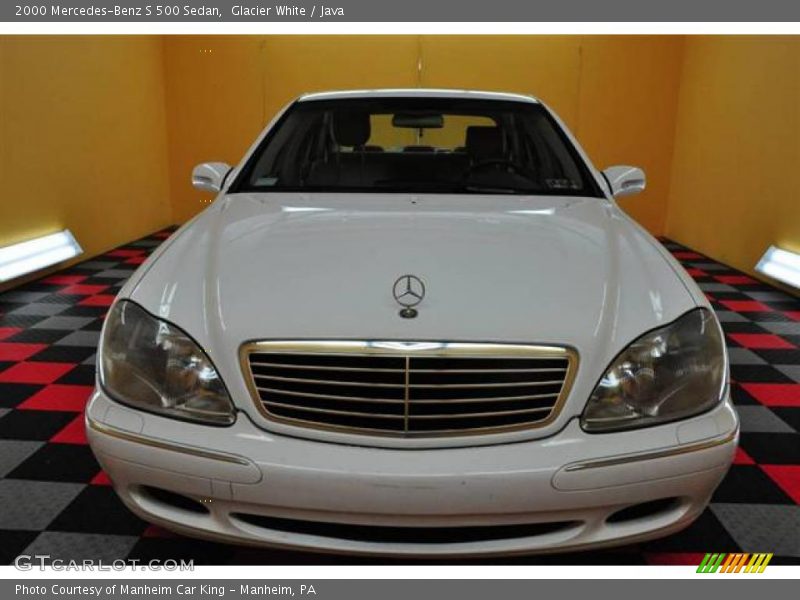 Glacier White / Java 2000 Mercedes-Benz S 500 Sedan