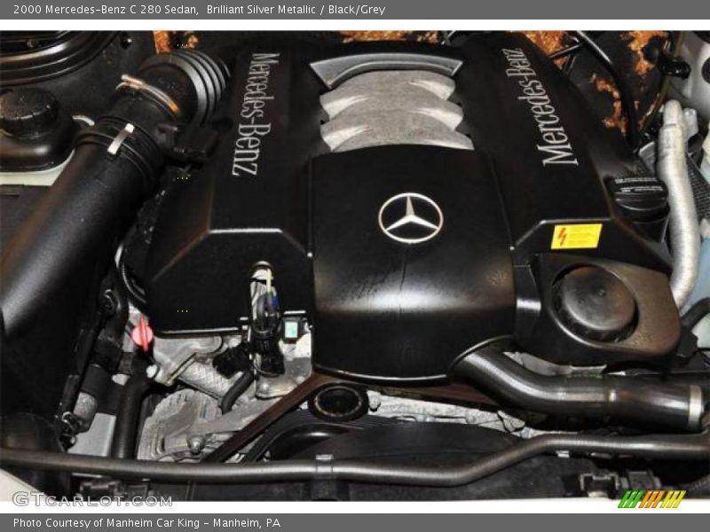 Brilliant Silver Metallic / Black/Grey 2000 Mercedes-Benz C 280 Sedan