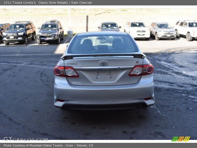 Classic Silver Metallic / Dark Charcoal 2011 Toyota Corolla S
