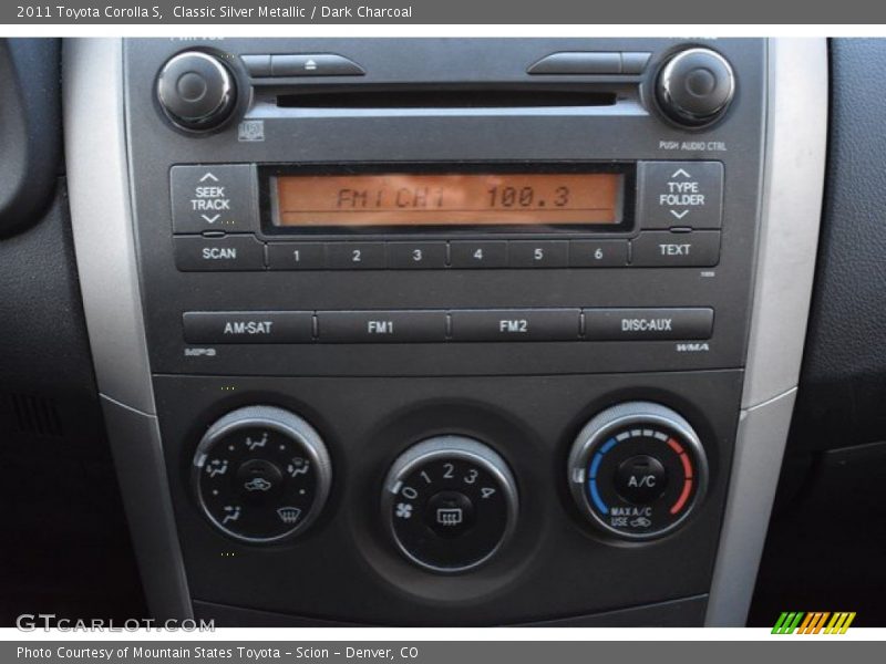 Classic Silver Metallic / Dark Charcoal 2011 Toyota Corolla S