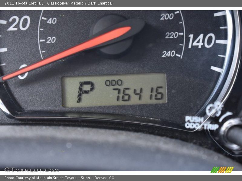 Classic Silver Metallic / Dark Charcoal 2011 Toyota Corolla S