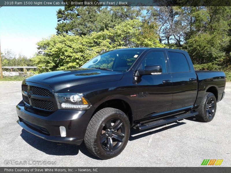 Brilliant Black Crystal Pearl / Black 2018 Ram 1500 Night Crew Cab 4x4