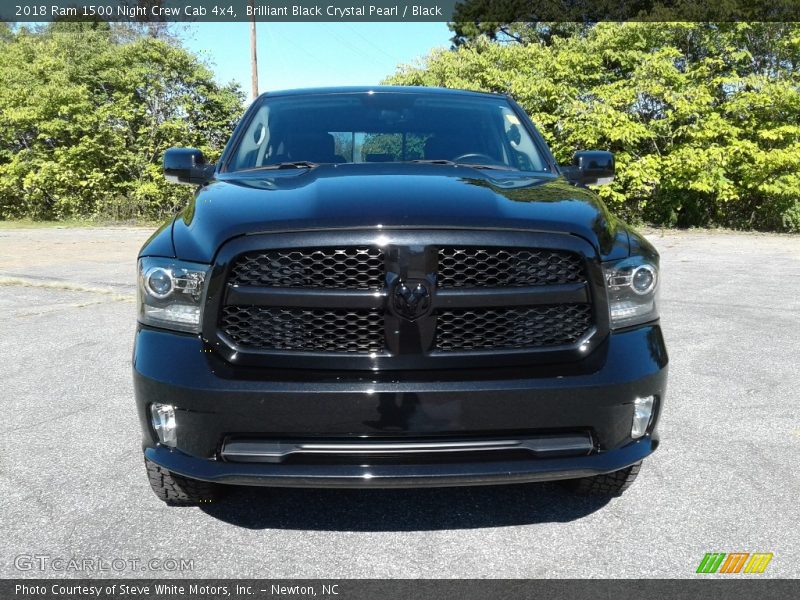 Brilliant Black Crystal Pearl / Black 2018 Ram 1500 Night Crew Cab 4x4