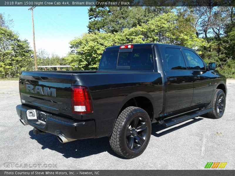 Brilliant Black Crystal Pearl / Black 2018 Ram 1500 Night Crew Cab 4x4