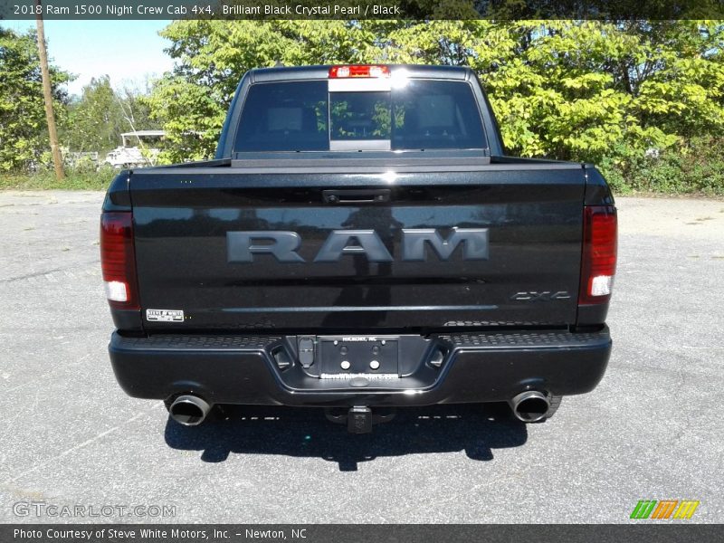 Brilliant Black Crystal Pearl / Black 2018 Ram 1500 Night Crew Cab 4x4