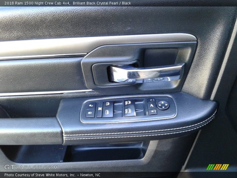 Brilliant Black Crystal Pearl / Black 2018 Ram 1500 Night Crew Cab 4x4
