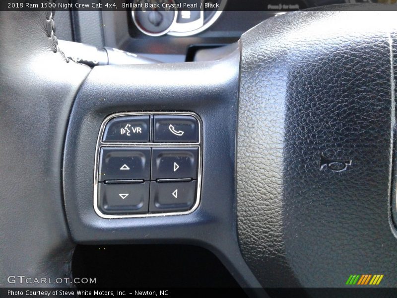 Brilliant Black Crystal Pearl / Black 2018 Ram 1500 Night Crew Cab 4x4
