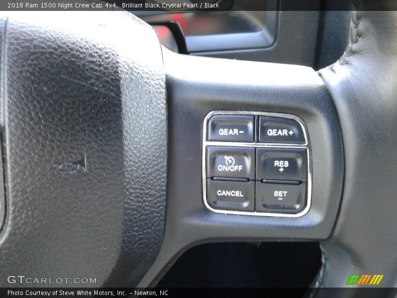 Brilliant Black Crystal Pearl / Black 2018 Ram 1500 Night Crew Cab 4x4