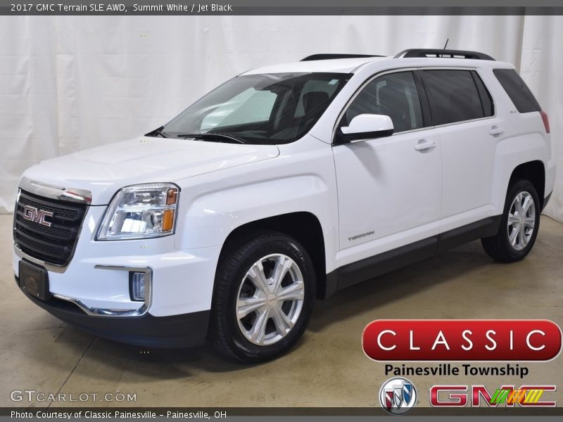 Summit White / Jet Black 2017 GMC Terrain SLE AWD