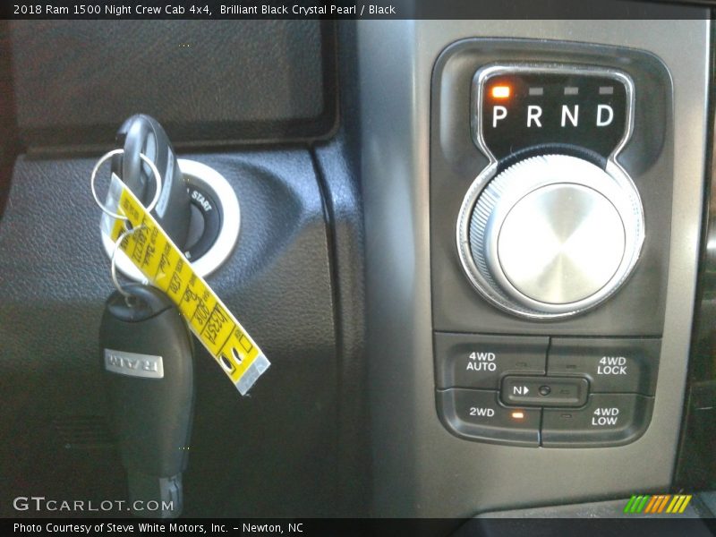Brilliant Black Crystal Pearl / Black 2018 Ram 1500 Night Crew Cab 4x4