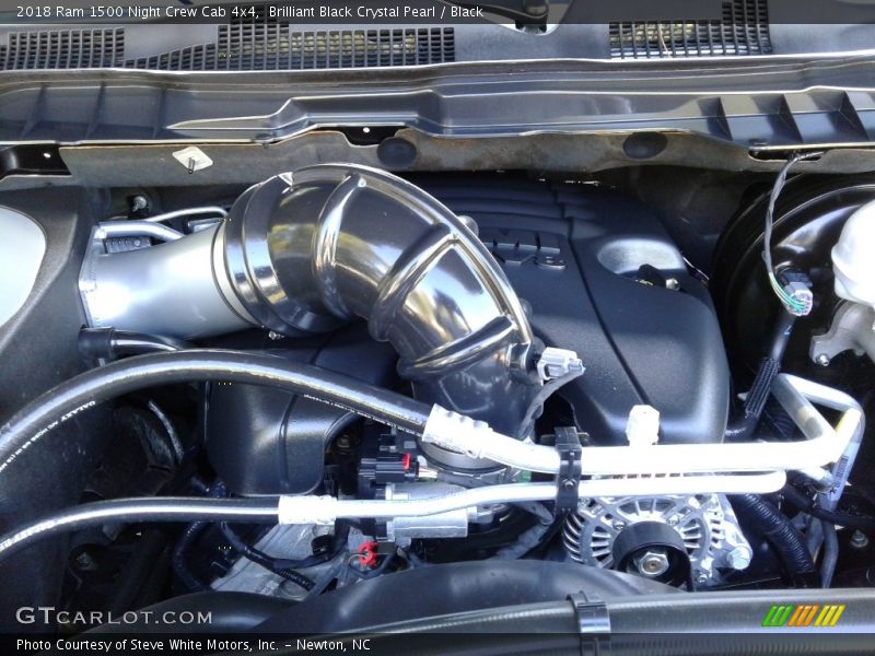 Brilliant Black Crystal Pearl / Black 2018 Ram 1500 Night Crew Cab 4x4