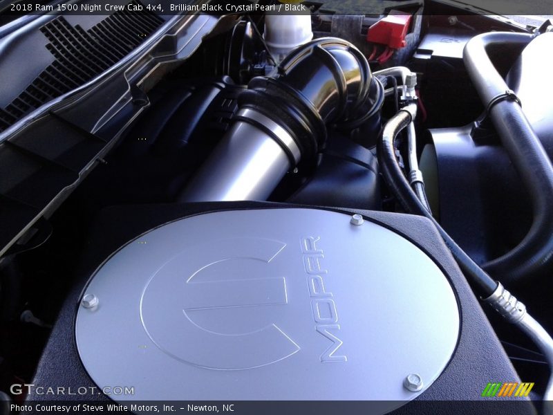 Brilliant Black Crystal Pearl / Black 2018 Ram 1500 Night Crew Cab 4x4