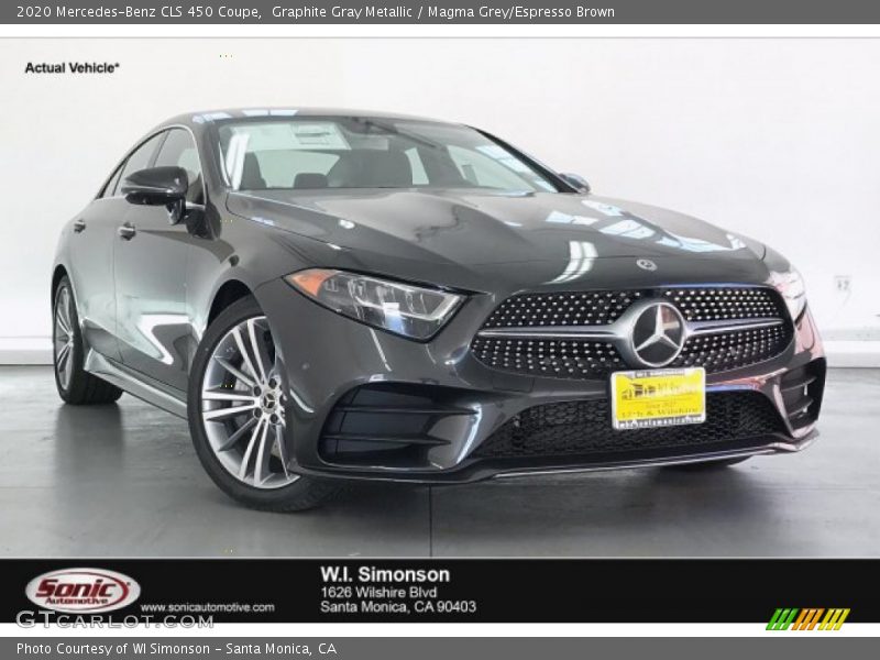 Graphite Gray Metallic / Magma Grey/Espresso Brown 2020 Mercedes-Benz CLS 450 Coupe