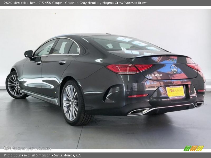 Graphite Gray Metallic / Magma Grey/Espresso Brown 2020 Mercedes-Benz CLS 450 Coupe