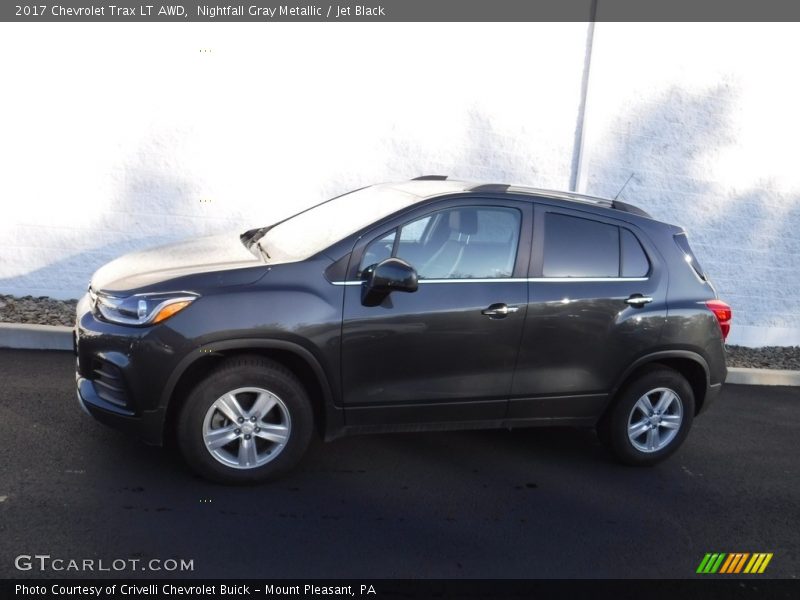 Nightfall Gray Metallic / Jet Black 2017 Chevrolet Trax LT AWD