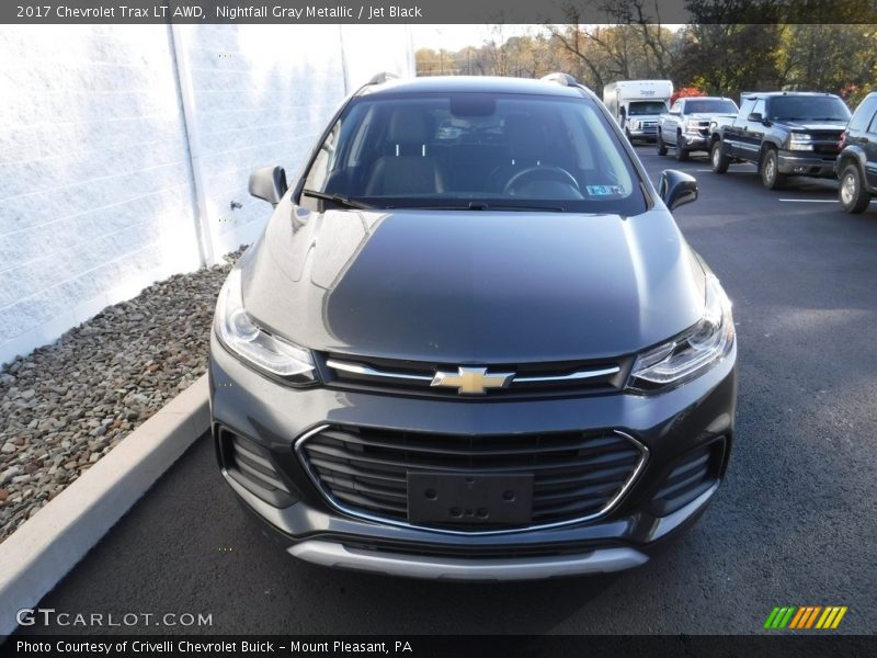Nightfall Gray Metallic / Jet Black 2017 Chevrolet Trax LT AWD