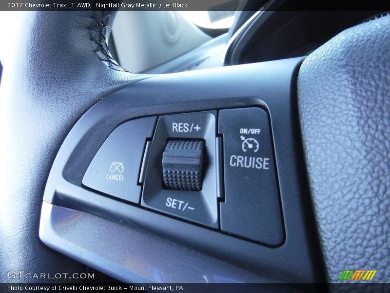 Nightfall Gray Metallic / Jet Black 2017 Chevrolet Trax LT AWD