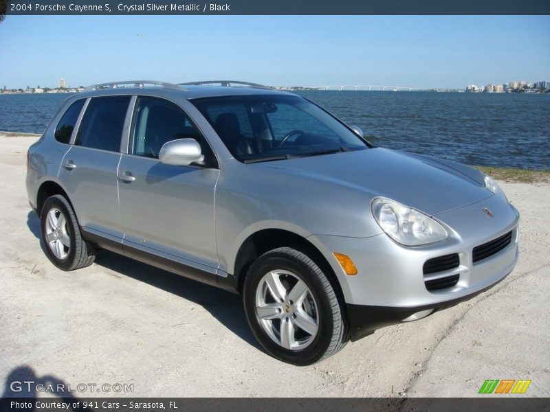 Crystal Silver Metallic / Black 2004 Porsche Cayenne S