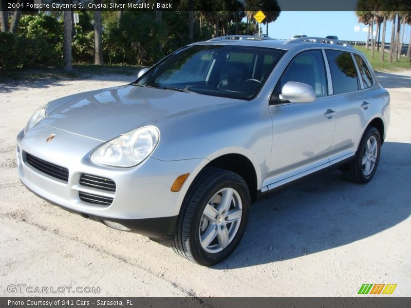 Crystal Silver Metallic / Black 2004 Porsche Cayenne S