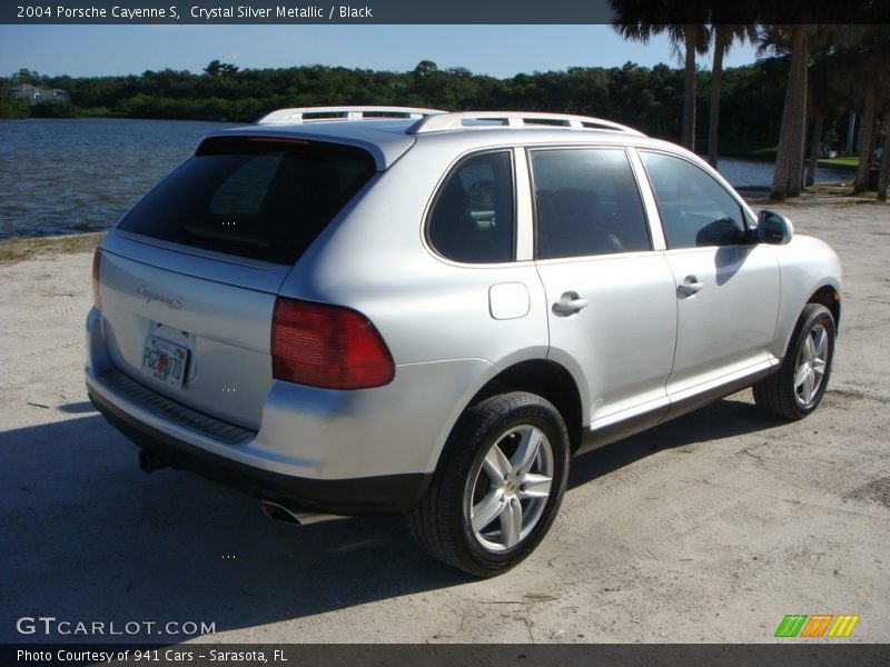 Crystal Silver Metallic / Black 2004 Porsche Cayenne S