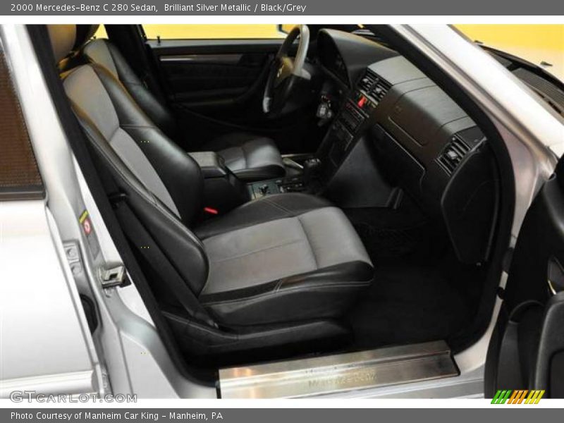 Brilliant Silver Metallic / Black/Grey 2000 Mercedes-Benz C 280 Sedan
