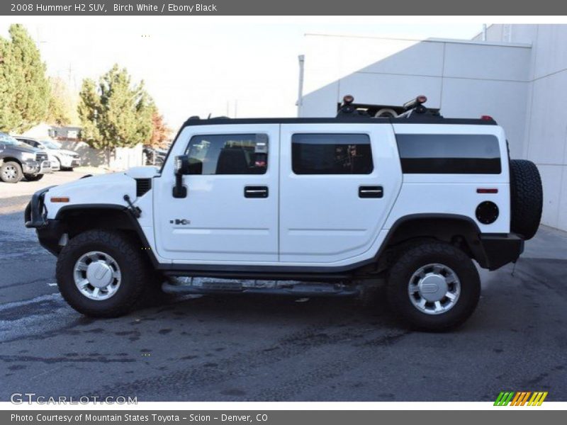 Birch White / Ebony Black 2008 Hummer H2 SUV