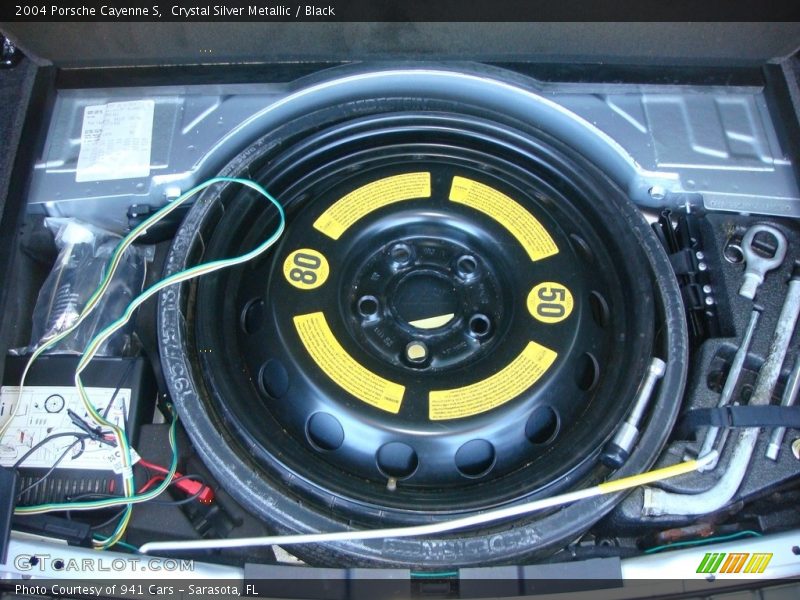 Crystal Silver Metallic / Black 2004 Porsche Cayenne S