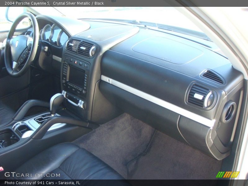 Crystal Silver Metallic / Black 2004 Porsche Cayenne S