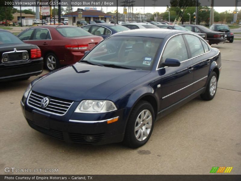 Indigo Blue Pearl / Beige 2001 Volkswagen Passat GLS Sedan
