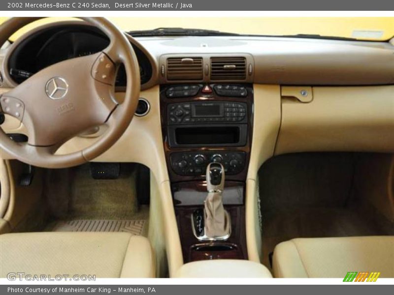 Desert Silver Metallic / Java 2002 Mercedes-Benz C 240 Sedan