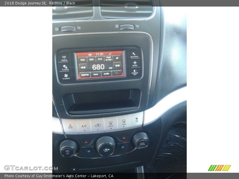 Redline / Black 2018 Dodge Journey SE