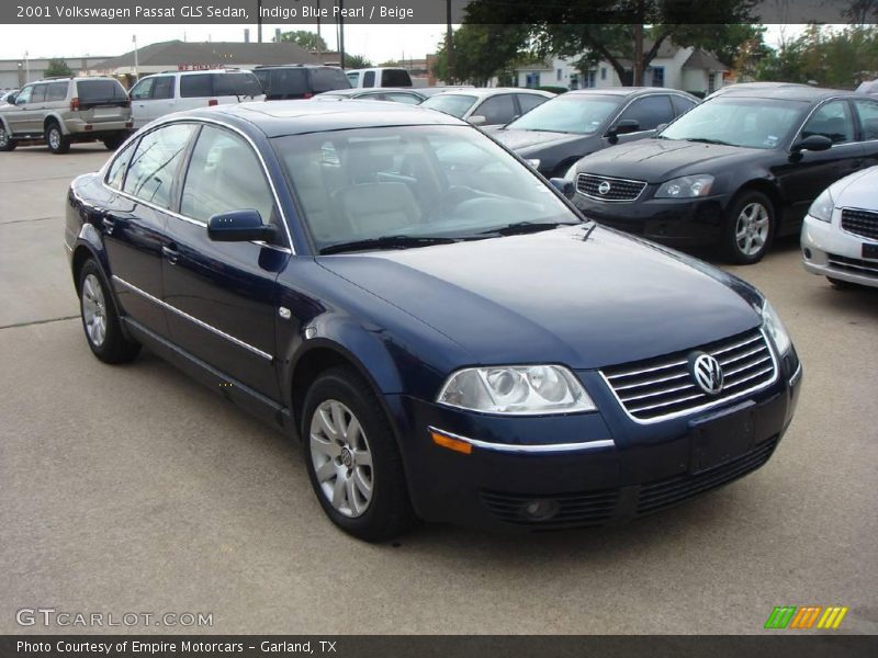 Indigo Blue Pearl / Beige 2001 Volkswagen Passat GLS Sedan