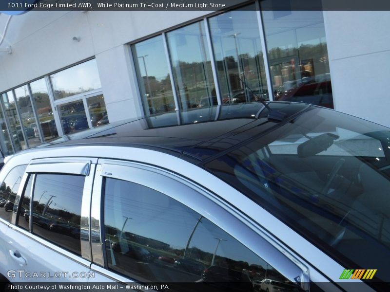 White Platinum Tri-Coat / Medium Light Stone 2011 Ford Edge Limited AWD
