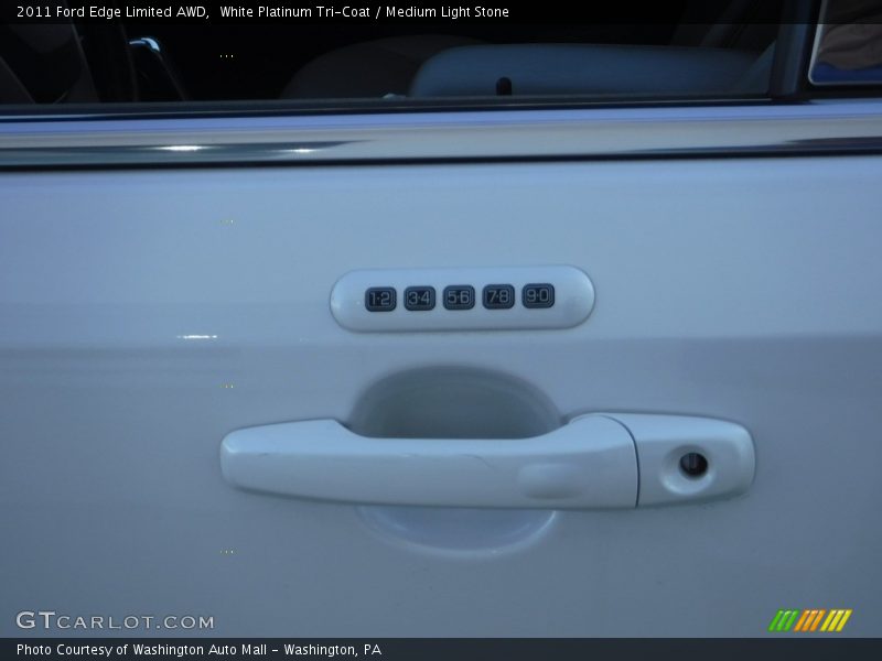 White Platinum Tri-Coat / Medium Light Stone 2011 Ford Edge Limited AWD