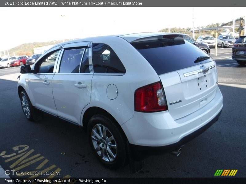 White Platinum Tri-Coat / Medium Light Stone 2011 Ford Edge Limited AWD