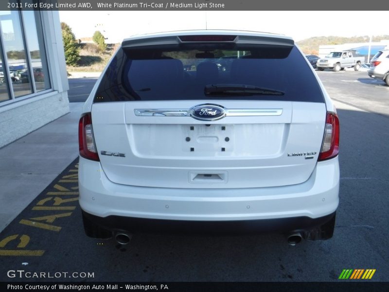 White Platinum Tri-Coat / Medium Light Stone 2011 Ford Edge Limited AWD