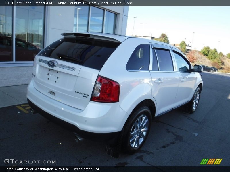 White Platinum Tri-Coat / Medium Light Stone 2011 Ford Edge Limited AWD