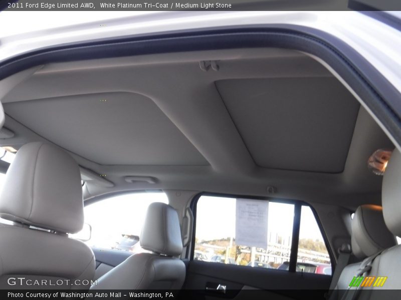 White Platinum Tri-Coat / Medium Light Stone 2011 Ford Edge Limited AWD