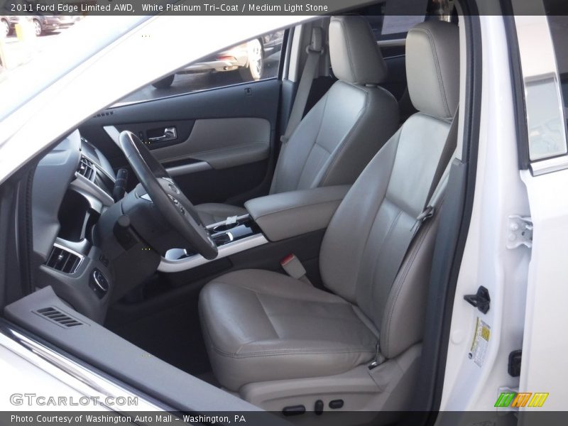 White Platinum Tri-Coat / Medium Light Stone 2011 Ford Edge Limited AWD