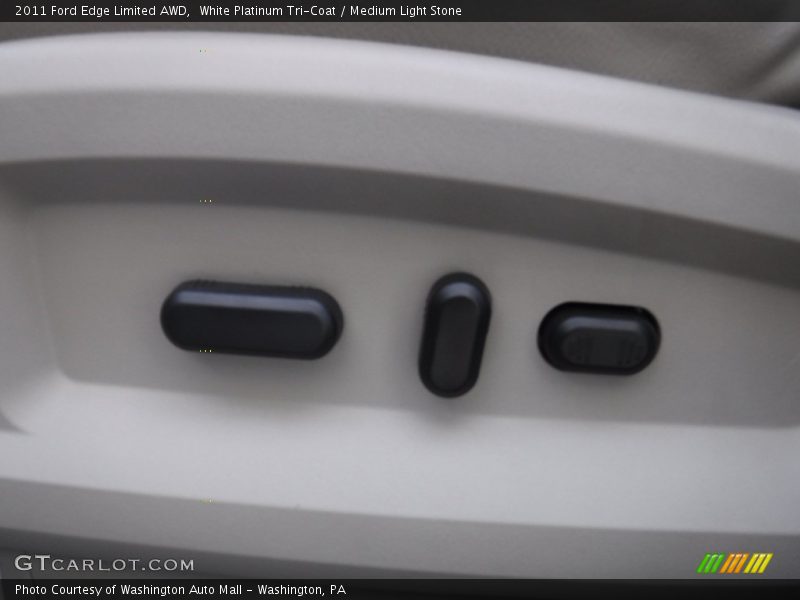 White Platinum Tri-Coat / Medium Light Stone 2011 Ford Edge Limited AWD