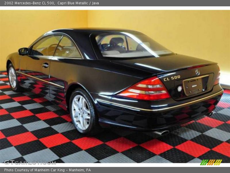 Capri Blue Metallic / Java 2002 Mercedes-Benz CL 500