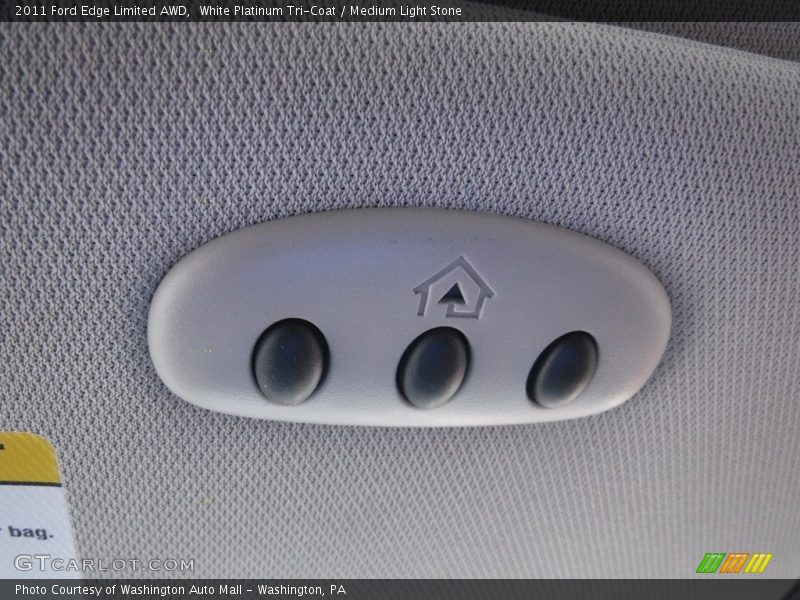 White Platinum Tri-Coat / Medium Light Stone 2011 Ford Edge Limited AWD