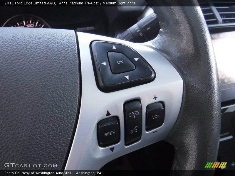 White Platinum Tri-Coat / Medium Light Stone 2011 Ford Edge Limited AWD
